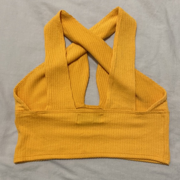 NEVER WORN: Urban Outfitters Orange Cut Out Top - Picture 6 of 7